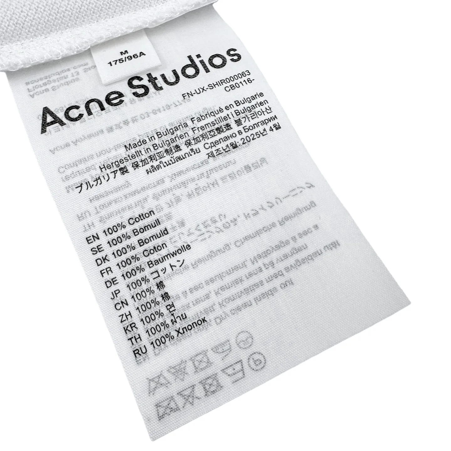 Acne 3D （White） Acne Studios 3D White ， Acne Studios 3D ， 。 Size:S-M-L-XL